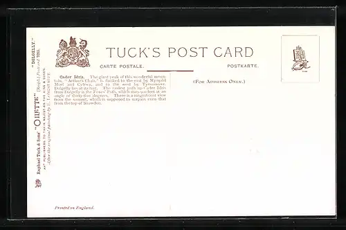 Künstler-AK Raphael Tuck & Sons Nr. 7095: Dolgelly, Cader Idris