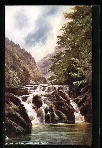 Künstler-AK Raphael Tuck & Sons Nr. 7188: Pont neath Vaughan Falls