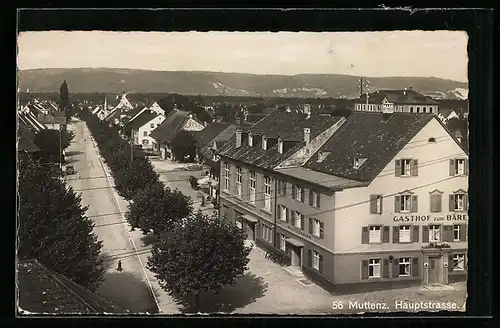 AK Muttenz, Gasthof zum Bären, Hauptstrasse