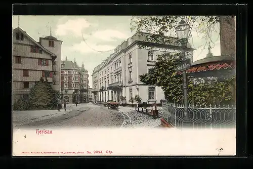 AK Herisau, Strassenpartie im Ort