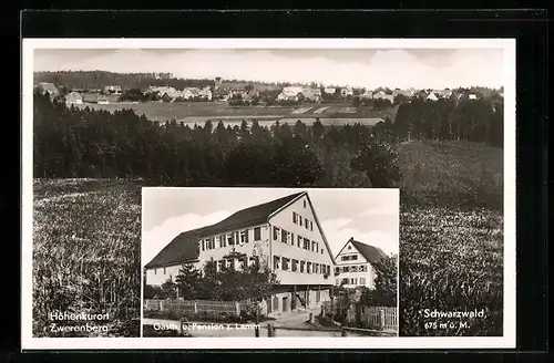 AK Zwerenberg /Schwarzwald, Gasthaus u. Pension zum Lamm