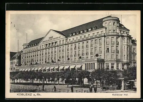 AK Koblenz a. Rh., Hotel Koblenzer Hof