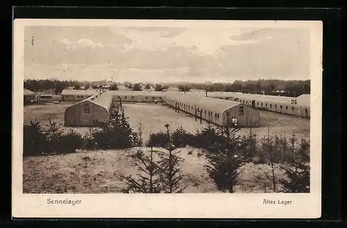 AK Sennelager, Altes Lager aus der Vogelschau