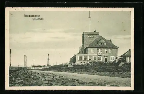AK Bremerhaven, Strandhalle und Leuchttürme