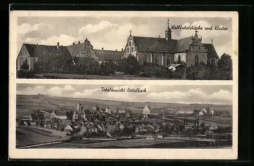 AK Dettelbach /Main, Wallfahrtskirche und Kloster, Totalansicht