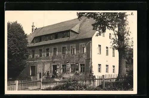 AK Gross-Dorfhain, Blick zum Gasthof