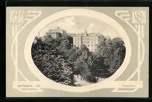 AK Mittweida i. Sa., Blick auf das Technikum