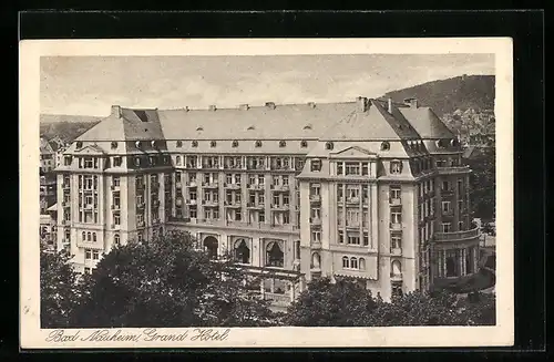 AK Bad Nauheim, Grand Hotel aus der Vogelschau