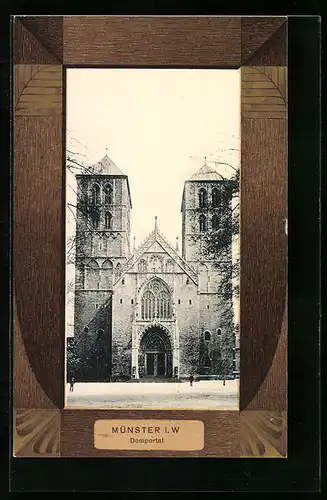 AK Münster i. W., Vor dem Domportal