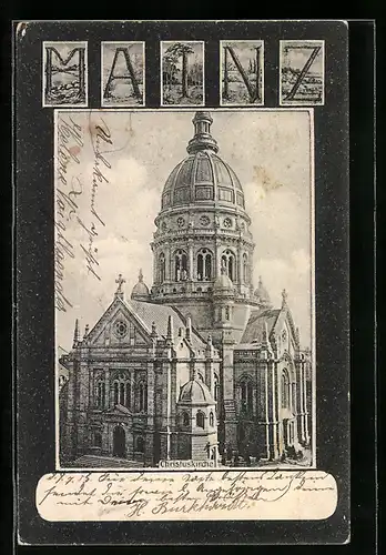 AK Mainz, Ansicht der Christuskirche