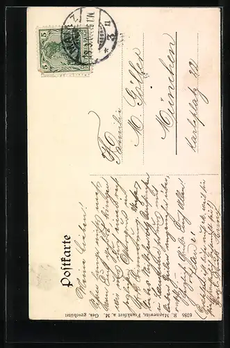 AK Mainz a. Rh., Blick auf das Rheinufer und zum Dom