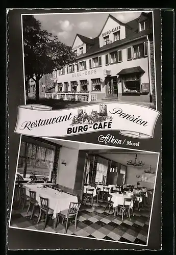 AK Alken /Mosel, Restaurant Burg Cafe-Pension, Bes. Josef Kretzer