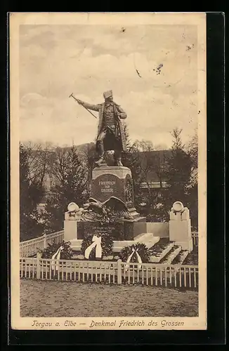 AK Torgau /Elbe, Denkmal Friedrich des Grossen