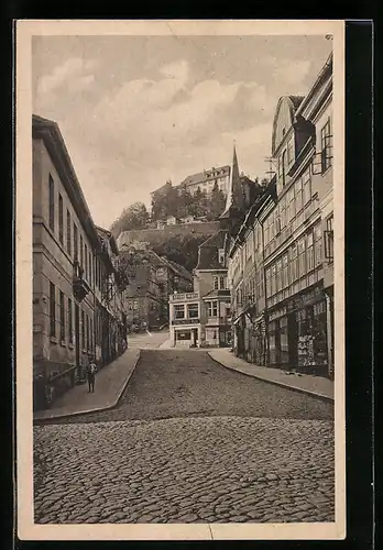 AK Blankenburg /Harz, Häuserpartie in der Tränkestrasse