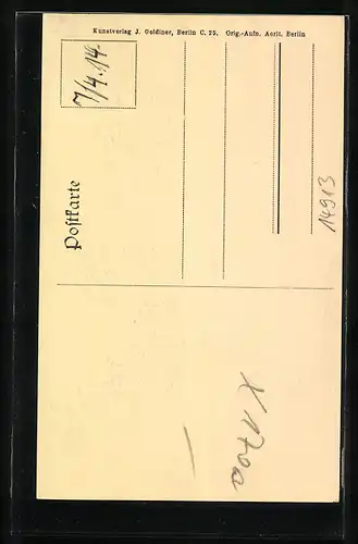 AK Jüterbog, Strassenpartie am Zinnaer Turm