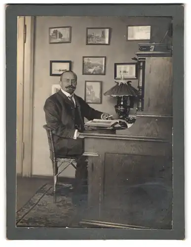 Fotografie Portrait Emil Bissinger Oberamtsrichter in Friedberg / Hessen