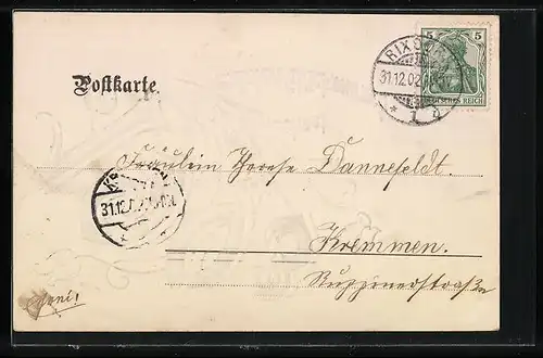 AK Jahreszahl 1903, Jahreswechsel