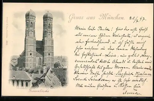 AK München, Die Frauenkirche