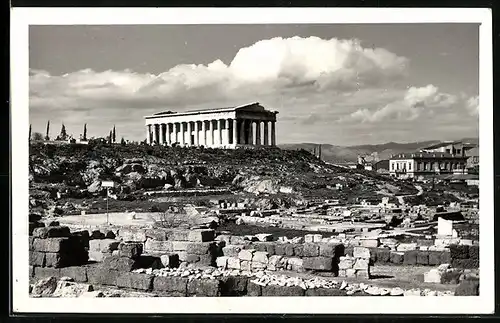 AK Athen, Akropolis mit antikem Ruinenfeld