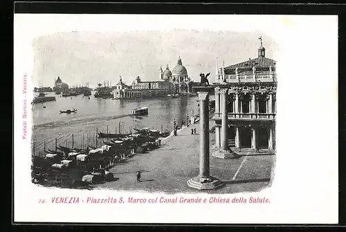 AK Venezia, Piazetta S. Marco col Canal Grande e Chiesa della Salute