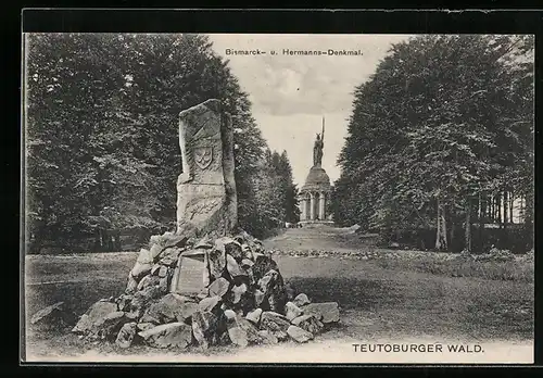 AK Teutoburger Wald, Bismarck- und Hermannsdenkmal
