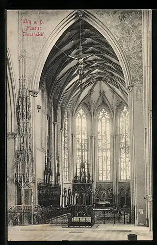 AK Ulm, Münster, Choransicht