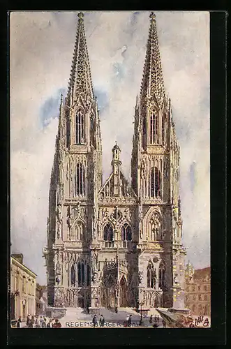 AK Regensburg, Partie am Dom