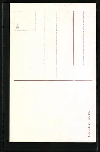 AK National-Denkmal auf dem Niederwald, Partie am Denkmal