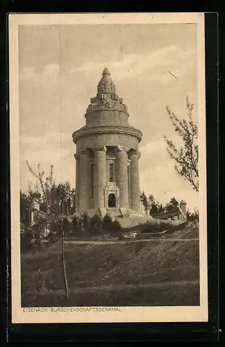 AK Eisenach, Blick aufs Burschenschaftsdenkmal