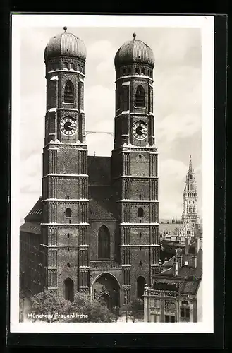 AK München, Frauenkirche, Frontalansicht