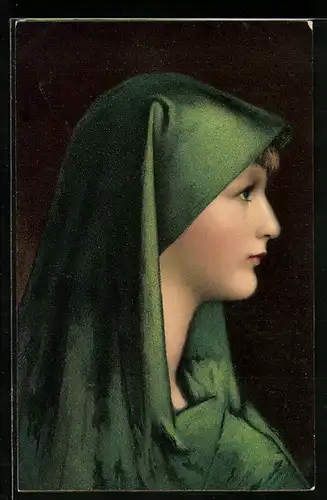 Künstler-AK Stengel & Co. Nr. 29468: Studienkopf von Jean Jaques-Henner