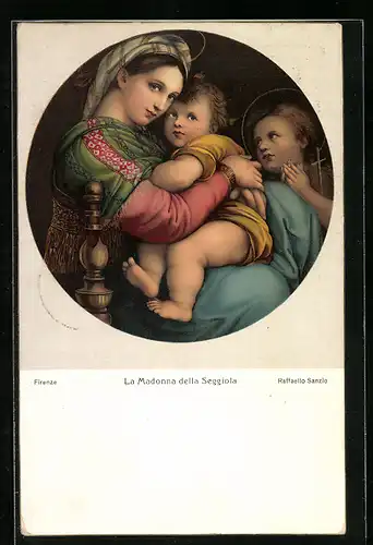 Künstler-AK Stengel & Co. Nr. 29827: La Madonna della Seggiola