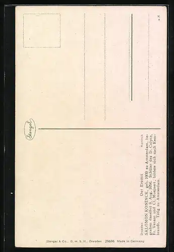 Künstler-AK Stengel & Co. Nr. 29696: Der Eremit