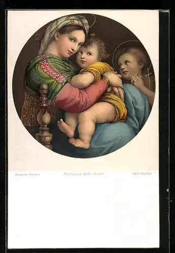 Künstler-AK Stengel & Co. Nr. 29827: Madonna della Sedia