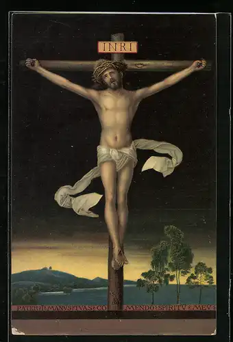 Künstler-AK Stengel & Co. Nr. 29659: Christus am Kreuze von Dürer