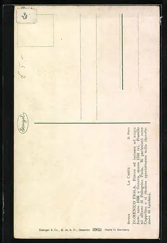 Künstler-AK Stengel & Co. Nr. 29631: La Carita von D. Piola