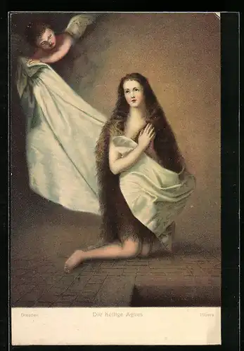 Künstler-AK Stengel & Co. Nr. 29719: Maria Magdalena, Engel
