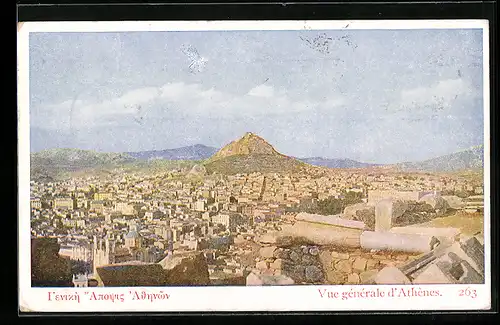 AK Athènes, Vue generale d`Athènes