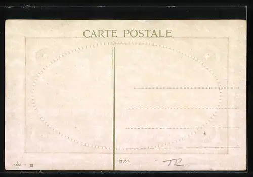 Passepartout-AK Constantinople, Vue panoramique de Péra et de Galata