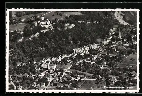 AK Vaduz, Teilansicht mit Kirche