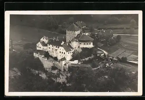 AK Vaduz, Schloss Vaduz vom Flugzeug aus