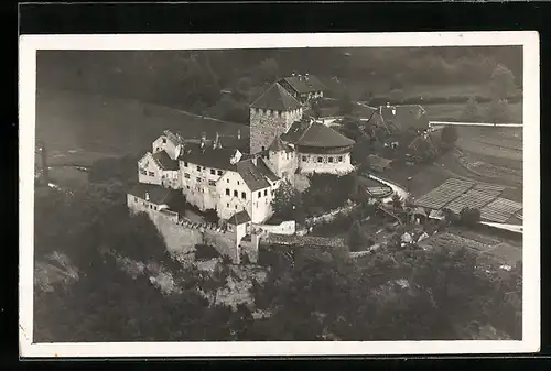 AK Vaduz, Schloss Vaduz, Fliegeraufnahme