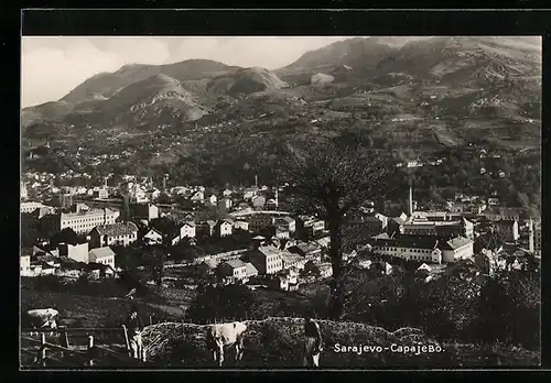 AK Sarajevo, Teilansicht aus der Vogelschau