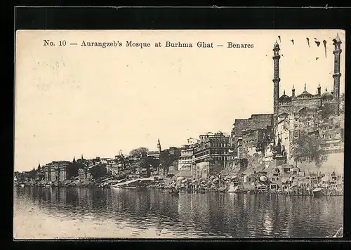 AK Benares, Aurangzeb`s Mosque at Burhma Ghat
