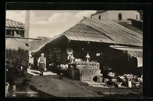 AK Sarajevo, Verkaufsstände auf dem Markt