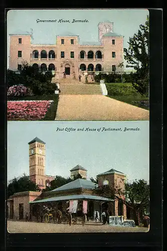 AK Bermuda, Government House, Post Office and House of Parliament