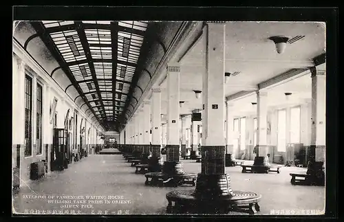 AK Dairen, Interior of Passenger Waiting House Building take Pride in Orient