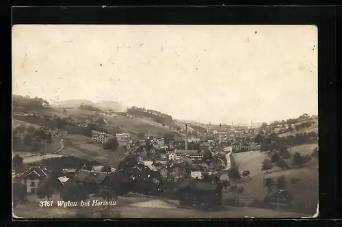 AK Wilen bei Herisau, Gesamtansicht aus der Vogelschau
