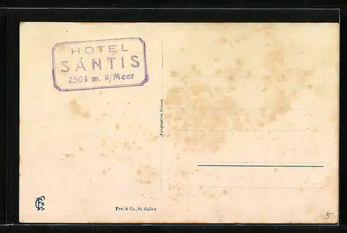 AK Säntis, Gasthaus mit Observatorium