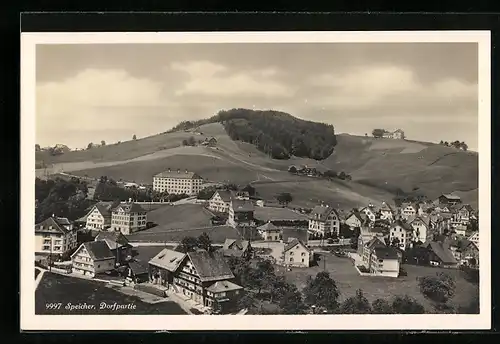 AK Speicher, Dorfpartie aus der Vogelschau